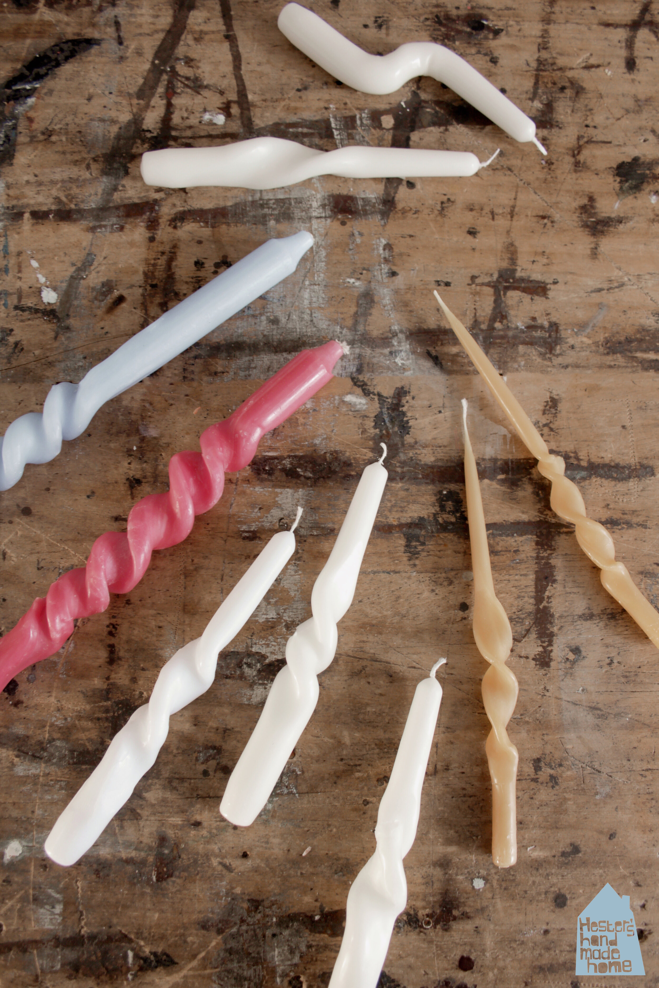 Twisted candles sale diy